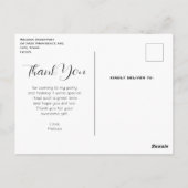 Schattigee Baby Herten met gewei en bloemen Dank u Briefkaart (Achterkant)