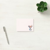 Schattigee Baby Herten met geweien en bloemen Post-it® Notes (Kantoor)