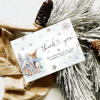 Schattigee Baby herten winter Baby shower Dank u