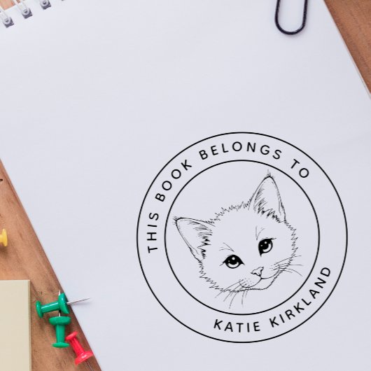 Schattigee Baby kitten Dit boek hoort bij de naam  Zelfinktende Stempel