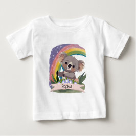 Schattigee Baby Koala Rainbow Aangepaste naam