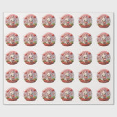 Schattigee baby Konijn valentijn hart Verpakking P Cadeaupapier (Vlak)