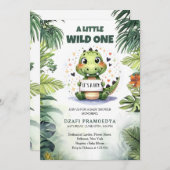 Schattigee Baby Krokodil in oerwoud waterverf Kaart (Voorkant / Achterkant)