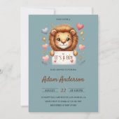 Schattigee Baby Lion - Het is een Boy Safari-Baby Kaart (Voorkant)