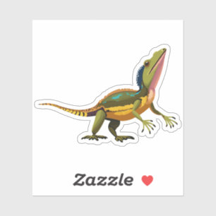 Schattigee Baby Lizard Cartoon Karakter Sticker