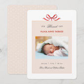 Schattigee baby meisje vakantie geboorte aankondiging (Voorkant / Achterkant)