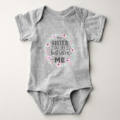 Schattigee Baby Meisje Zuster Boho Typografie Romper (Voorkant)
