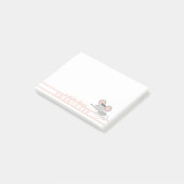 Schattigee Baby-muis - gepersonaliseerde Kinderen Post-it® Notes (Schuin)