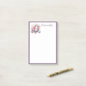 Schattigee Baby-muis slapen op de maan personalise Post-it® Notes (Op bureau)