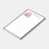 Schattigee Baby-muis slapen op de maan personalise Post-it® Notes (Schuin)