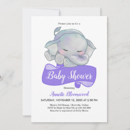 Schattigee Baby-olifant | Baby Shower Kaart