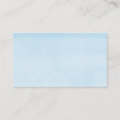 Schattigee baby olifant blauw gele luier loterijka informatiekaartje (Achterkant)