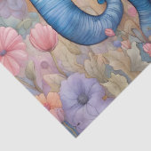 Schattigee Baby Olifant in een pastelmadeliefje Tissuepapier (Detail)