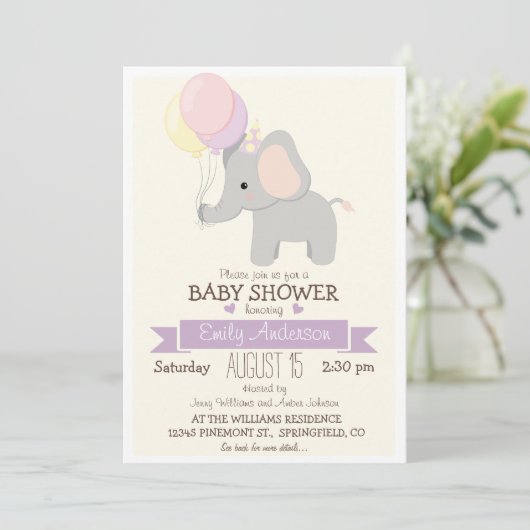 Schattigee Baby olifant, Oerwoud Zoo Animal Baby s Kaart (Staand voorkant)