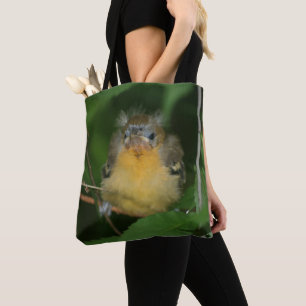 Schattigee Baby Oriole jonge vogel Draagtas