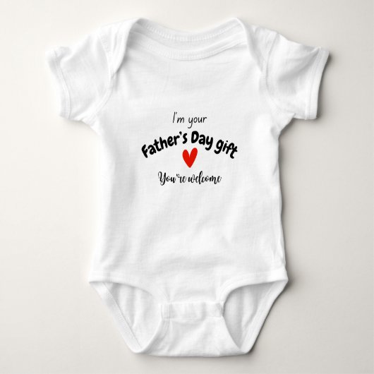 Schattigee Baby Outfit Vaderdag Gift Joke Romper (Voorkant)