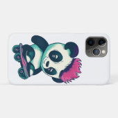 Schattigee Baby Panda met mohawk | Schaatser Panda Case-Mate iPhone Case (Achterkant (horizontaal))