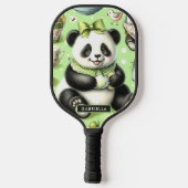  Schattigee Baby Panda Pickleball Paddle (Achterkant)