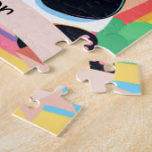 Schattigee Baby Panda Rainbow Legpuzzel (Zijkant)