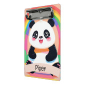 Schattigee Baby Panda Rainbow Mini Klembord (Angled2)