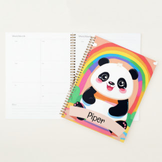 Schattigee Baby Panda Rainbow Planner