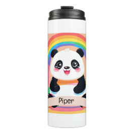 Schattigee Baby Panda Rainbow Thermosbeker