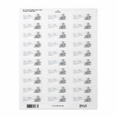 Schattigee Baby Pinguïn en Polar Beer Cub Winter Etiket (Full Sheet)
