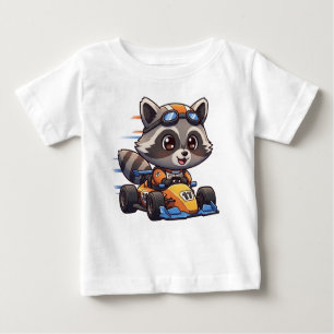Schattigee Baby Raccoon Race autocoureur