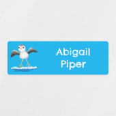 Schattigee baby Sandpiper cartoon gepersonaliseerd Labels (Design 2)