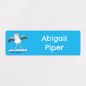 Schattigee baby Sandpiper cartoon gepersonaliseerd Labels (Design 1)