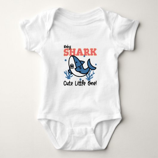 Schattigee Baby Shark Doodle Romper (Voorkant)