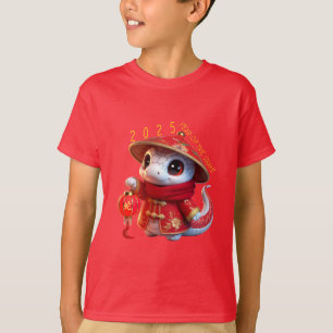 Schattigee Baby Slang Chinees Nieuwjaar 2025 Kinde T-shirt