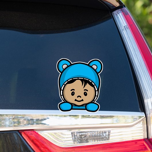 Schattigee Baby Sticker voor auto