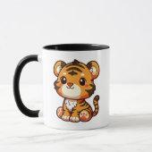 Schattigee Baby Tiger Cartoon Mok (Links)