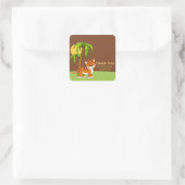 Schattigee Baby Tiger dank u Sticker (Tas)