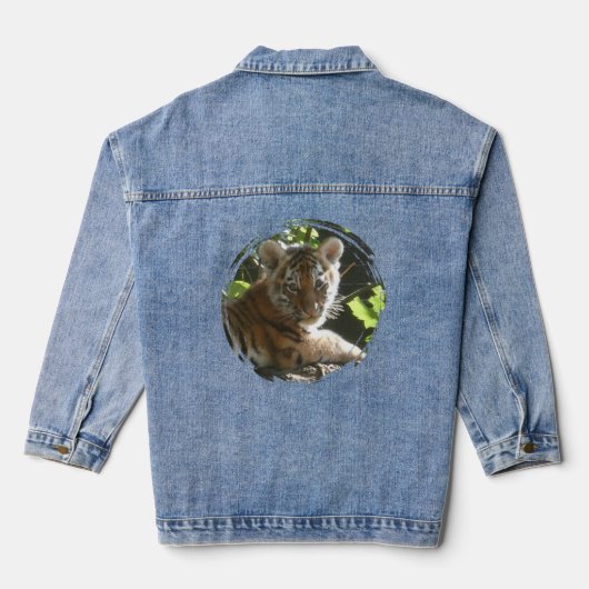 Schattigee Baby Tiger Denim Jacket (Achterkant)