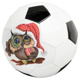 Schattigee Baby Uil In Kerst Pet Voetbal Gift