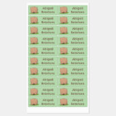 Schattigee baby wombat cartoon gepersonaliseerd labels (Vel)