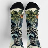 Schattigee  Baby Zebra Waterverf Sokken (Top)