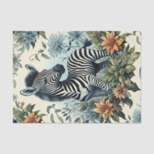 Schattigee Baby Zebra Waterverf Tissuepapier