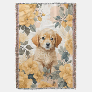 Schattigee babydieren   Golden Retriever Puppy Deken