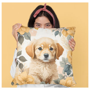 Schattigee babydieren Golden Retriever Puppy Kussen