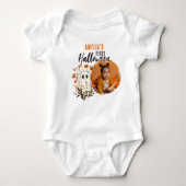 Schattigee baby's eerste Halloween-spookfoto Romper (Voorkant)