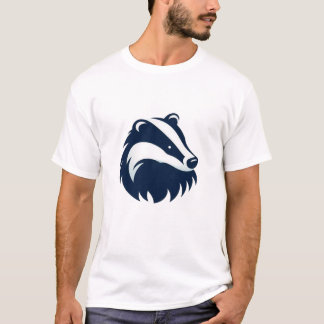 Schattigee Badger Minimalist Print T-shirt
