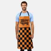 Schattigee Baking King woordkunst Schort (Gedragen)