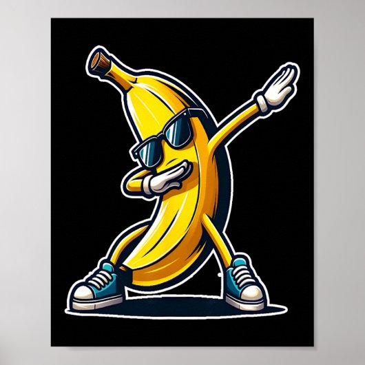 Schattigee Banaan Dabbing Dancing Shirt Grappige K Poster (Voorkant)