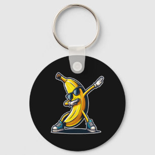 Schattigee Banaan Dabbing Dancing Shirt Grappige K Sleutelhanger