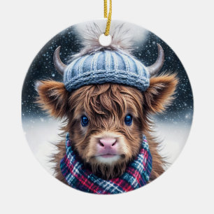 Schattigee banyard koe dier Rustieke boerderij lan Keramisch Ornament