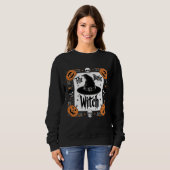 Schattigee Basic Witch Halloween Hoodie Pumpkins Trui (Voorkant volledig)