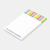 Schattigee basisschoolleraar Crayon Custom Post-it® Notes (Schuin)